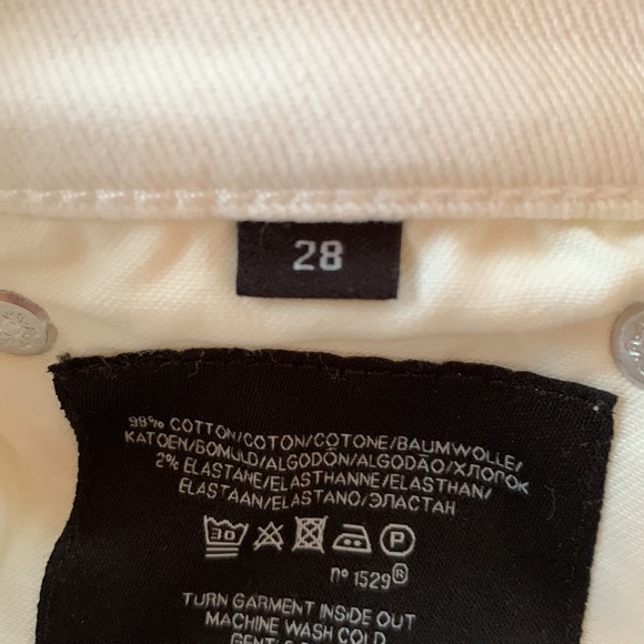 NWOT RL BLACK LABEL 105 CIGARETTE SKINNY JEANS WHITE WASH FIVE POCKETS SIZE 28 - Picture 11 of 11